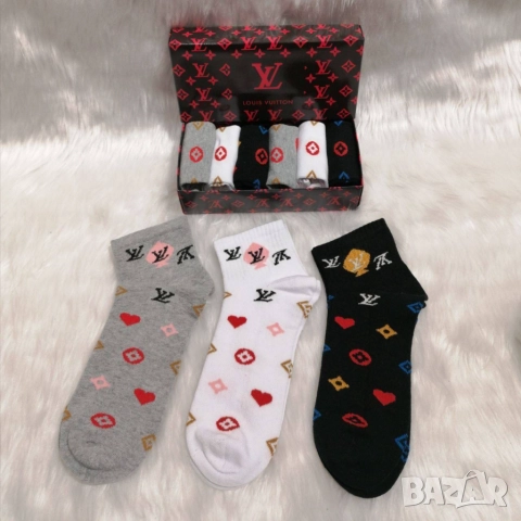 чорапи в кутия HERMES calvin klein lacoste tommy hilfiger, снимка 9 - Дамски чорапи - 51444608