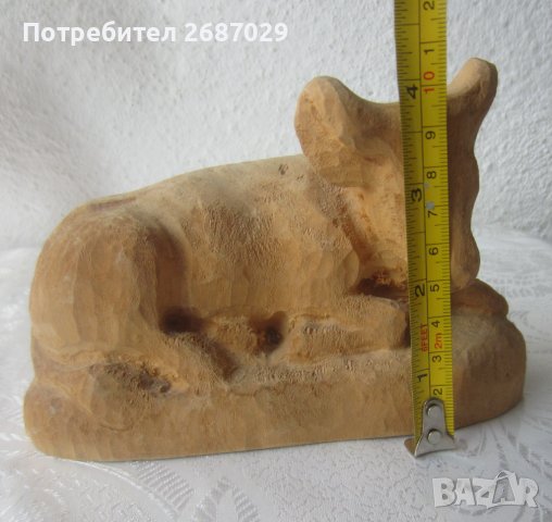 Вол бик крава дървена фигура статуетка, снимка 7 - Статуетки - 37587768