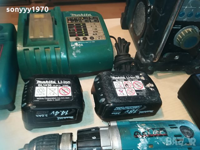 makita radio & charger & battery 0205211201, снимка 10 - Винтоверти - 32740456