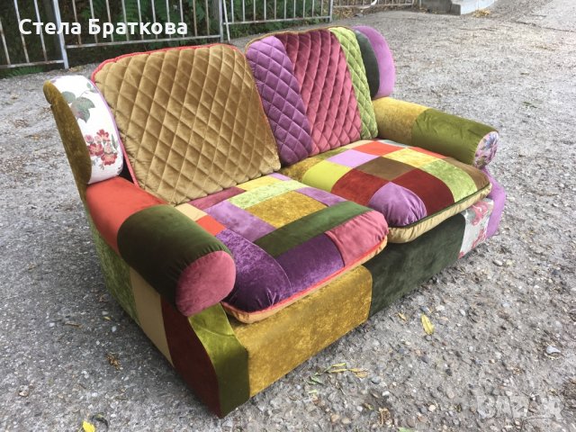 Дънкови изделия / Ръчно изработени, снимка 3 - Дивани и мека мебел - 26669581