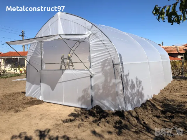 Оранжерии “Металконструкт97” / Оранжерия с Израелски полиетилен.(4,6,8 метра ширини), снимка 13 - Оранжерии - 43818072