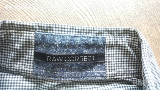 G-Star COMFORT SP BAKERO CHECK Shirt размер M / L мъжка еластична риза 9-63, снимка 11 - Ризи - 52159865