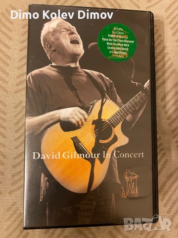 David Gilmour Live VHS HiFi Mega Rare!, снимка 1 - Други музикални жанрове - 43806300