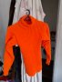 Оранжево поло-ръчно плетиво+подарък-шал, снимка 2