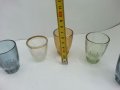 Стъклени чаши чашки цветно стъкло, снимка 3