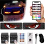НОВО! LED Гъвкава Лента за челно стъкло Дяволски Очи Demon Eyes Табло с очи, снимка 3