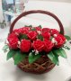 Кошница с рози ( пластичен сапун), снимка 1 - Декорация за дома - 43313053