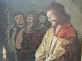 Ръчно ушит гоблен Христос пред Пилат, Стара картина, снимка 5