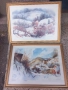 две картини рамкирани под хелеоматично стъкло, снимка 1