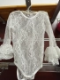 дантелено детско боди цвят екрю ,айвъри, снимка 1