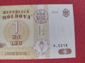 Банкнота 1 леа 2010г. Молдова непрегъвана перфектна за колекция декорация 28352, снимка 3