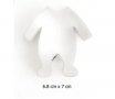Бебешка дреха ромпър с ританки Пластмасов резец форма за тесто бисквитки фондан торта, снимка 1 - Форми - 26450230