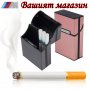 Нова метална кутия табакера с магнитен капак за 80 мм стандартни цигари модна за подарък стилна и кр, снимка 13