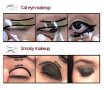 2 бр шаблон шаблони за гримиране различен стил котешко око опушен грим сенки и очна линия, снимка 3