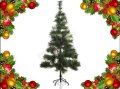 Коледна елха/ борче със зелени връхчета , снимка 1 - Декорация за дома - 43020767