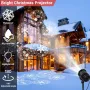 LED прожектор на снежинки Snowflake Lamp коледна светлина IP44 Led декорация, снимка 4