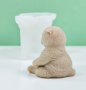 3D едро пухкаво коте котка силиконов молд форма фондан гипс шоколад смола свещ декор , снимка 3