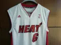 Miami Heat #6 LeBron James Adidas NBA Jersey оригинален баскетболен потник Леброн Джеймс , снимка 4