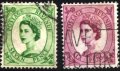 Клеймовани марки Кралица Елизабет II 1954 от Великобритания, снимка 1 - Филателия - 38017911