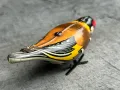 Соц Ламаринена Играчка с Механизъм Птичка, снимка 7