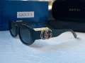 GUCCI с лого 1:1 дамски слънчеви очила елипса 2 цвята овални кръглин, снимка 11