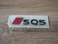 емблема Audi SQ5 нов стил черно с червено, снимка 5