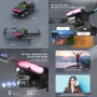 WIFI FPV професионален мини RC сгъваем дрон със 1080px камера, снимка 1