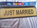 Табела Just Married, снимка 1 - Други - 37976178