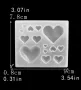 Малки Големи Сърца сърце силиконов молд форма фондан шоколад смола гипс декор, снимка 2