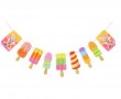 Сладолед Сладоледи ескимо банер картонен на въже декор украса за парти рожден ден, снимка 1