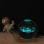 LED Светеща кристална топка/лампа,3D сензорна-Вселена,Планетарна Галактика,Слънце 