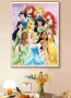 Дисни Принцеси детски 5D гоблен диамантен картина мозайка за направа по схема с камъчета, снимка 1