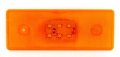Диодни LED Лед габарити светлини с 6 диода 12-24V , ОРАНЖЕВИ , снимка 3
