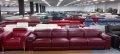 Голям червен кожен диван с електрически релакс механизъм "Laurence", снимка 9