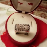 Масивен  сребърен пръстен с цирконий, снимка 4 - Пръстени - 28983491