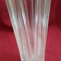  Стъклена  кристална ваза , снимка 1 - Антикварни и старинни предмети - 17785967