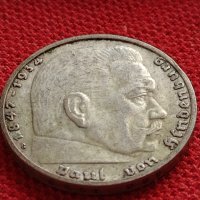 СРЕБЪРНА МОНЕТА 2 райхсмарки 1937г. Нацистка Германия Трети Райх PAUL von HINDENBURG 29400, снимка 9 - Нумизматика и бонистика - 38491787