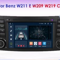 Мултимедия W211 W219 CLS Е class навигация андроид android + камера мерцедес , снимка 3 - Аксесоари и консумативи - 36624745