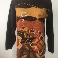 Angela Baraldi бутиков винтидж пуловер L XL, снимка 1 - Блузи с дълъг ръкав и пуловери - 27285378