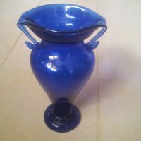 Синя ваза, снимка 2 - Вази - 27294194