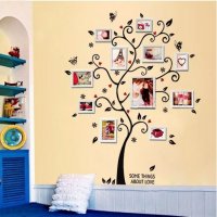 Стикер за стена дърво декорация плакат рамка за семейни снимки дом стая, снимка 4 - Декорация за дома - 32323900