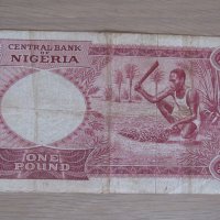 1 паунд-Нигерия, 1967 г. рядка, снимка 4 - Нумизматика и бонистика - 27386900
