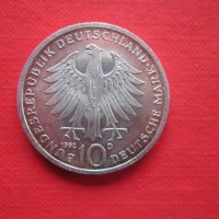 10 марки 1992 сребърна монета Германия , снимка 1 - Нумизматика и бонистика - 32999723