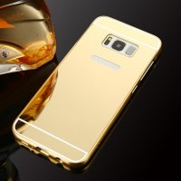 Огледален алуминиев бъмпер кейс за Samsung Galaxy S8 Plus, снимка 5 - Калъфи, кейсове - 28636220