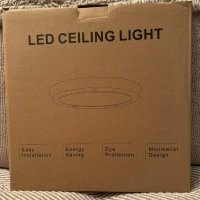 Модерна тънка LED таванна лампа 24W 6000K, снимка 9 - Лед осветление - 43187233