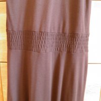 BANANA REPUBLIK кафява дълга рокля, снимка 4 - Рокли - 27901388