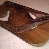 КОН-Пано стенно от тиково дърво - конска глава ръчна изработка, снимка 6 - Колекции - 27396867