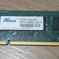 RAM памет Asint за Лаптоп, снимка 1 - Части за лаптопи - 38186757