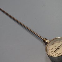 биметален термометър Wika thermometer ф100mm, 0/+200°C, L-650mm, снимка 9 - Резервни части за машини - 37083728
