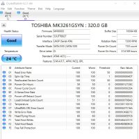 Toshiba 320GB 2.5' SATA3 HDD MK3261GSYN Твърд диск за лаптоп, снимка 3 - Твърди дискове - 43556793